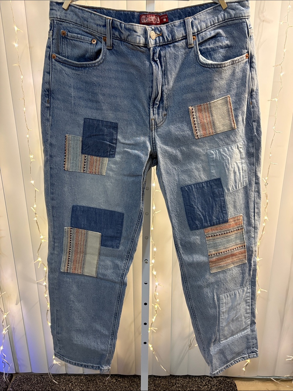 Lucky brand, Limited Edition Lucky Legend Mid Rise Patchwork Boyfriend Jean.  #2